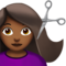 Person Getting Haircut - Medium Black emoji on Apple